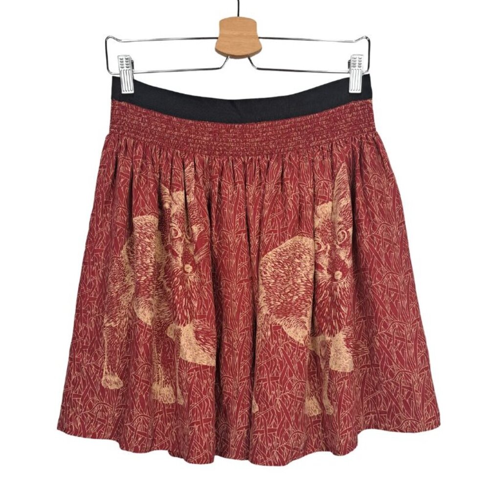 Corey Lynn Calter Wooded Hideaway Silk Skirt Size S - Picture 2 of 7